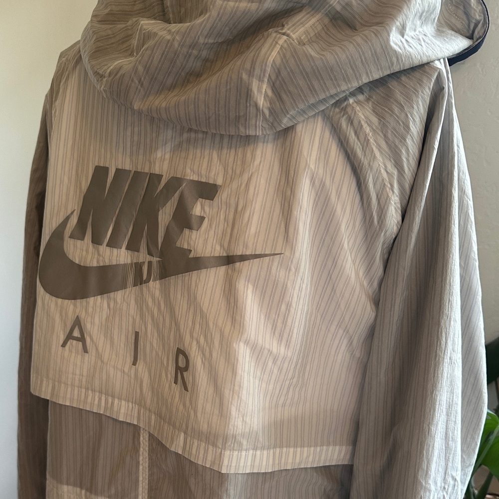 Nike Air x Kim Jones Trench Coat size S reversible navy pinstripe fishtail - Picture 9 of 13